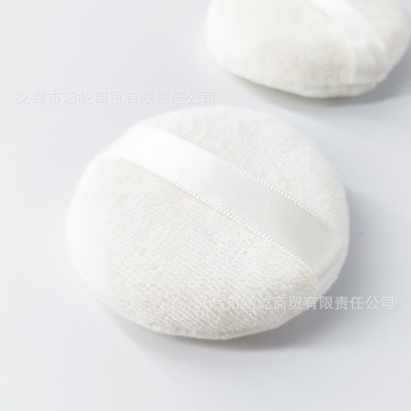 New Velvet Loose Powder Puff, Double-Sided Velvet Makeup Puff, Round Soft Plush Powder Puff, Honey Powder Puff