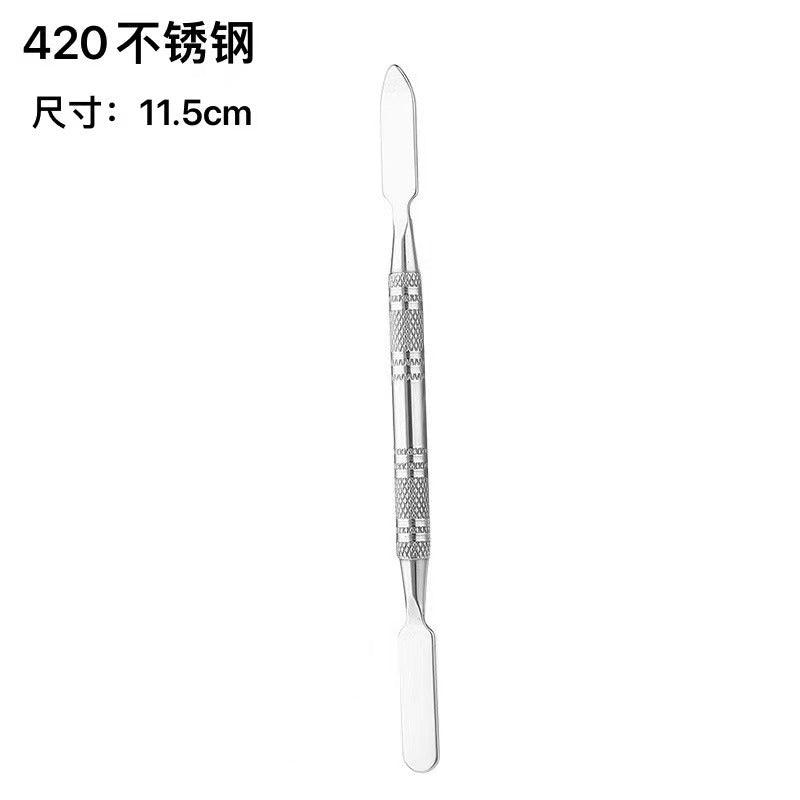 Factory spot stainless steel palette palette with palette bar nail beauty makeup set color palette tools