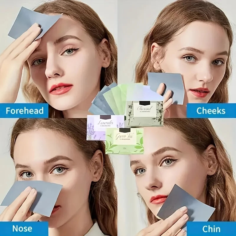 500pcs Facial Oil Blotting Paper Matte Face Wipes Oil Control Oil-absorbing Face Cleaning Beauty Makeup Tools Accessories