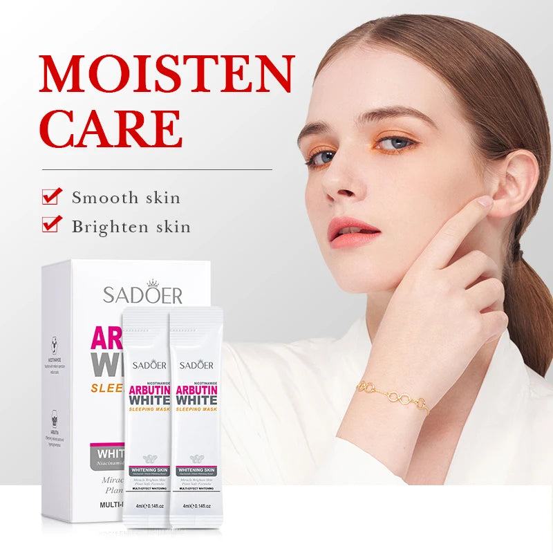 20pcs/box SADOER Sleeping Facial Masks Face Moisturizing Hydrating Anti-aging Whitening Anti Wrinkles Face Mask Facial Skin Care