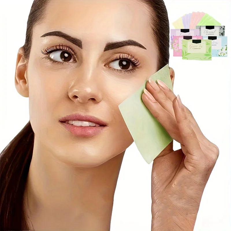 500pcs Facial Oil Blotting Paper Matte Face Wipes Oil Control Oil-absorbing Face Cleaning Beauty Makeup Tools Accessories