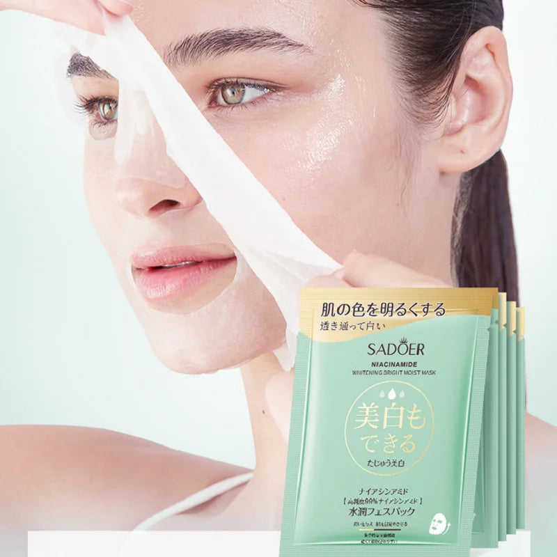 8Pcs Niacinamide Face Mask, Moisturizing, Make Skin Looking Younger, Skincare Face Sheet Mask Facial Masks Skin Care
